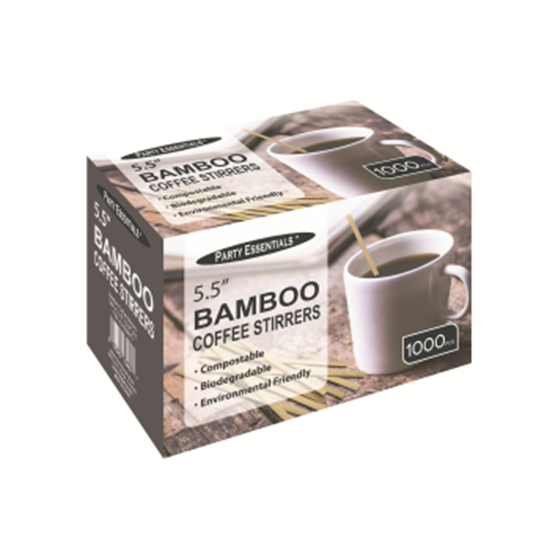 Image sur 5.5" BAMBOO COFFEE STIRRERS 