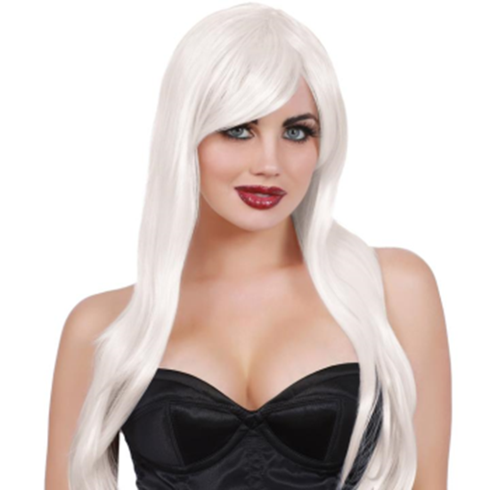 Picture of LONG WHITE LAYERED WIG