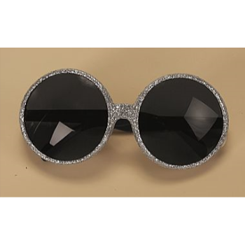 Image de 70'S ROUND GLITTER GLASSES - SILVER
