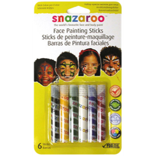 Picture of SNAZAROO - PAINTING STICKS - ASSORTED 6/SET