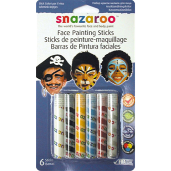 Image sur SNAZAROO - PAINTING STICKS - 6/SET