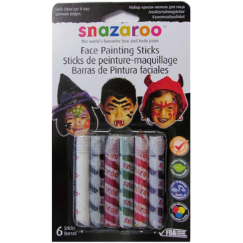 Picture of SNAZAROO - PAINTING STICKS - HALLOWEEN COLORS 6/SET