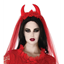 Image de DEVIL VILLAINOUS TULLE VEIL - RED