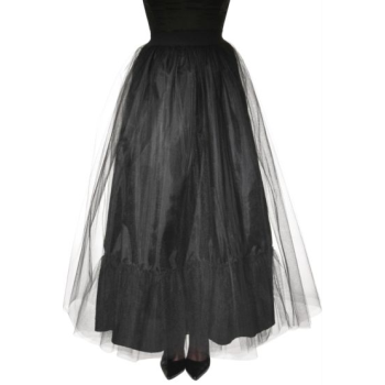 Image de GOTH - SOULLESS BLACK TULLE SKIRT - ADULT