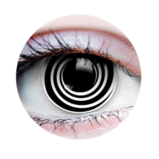 Picture of HYPNOTIZED I - CONTACT LENSES BLACK SPIRAL