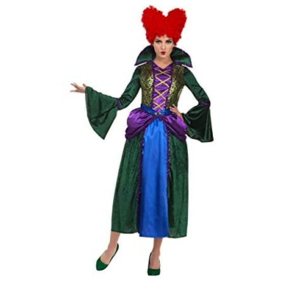 Picture of HOCUS POCUS WITCH DRESS AND WIG - WINIFRED BOSSY WOMEN MED