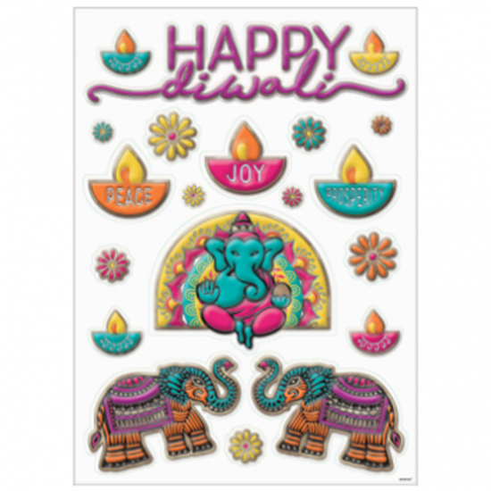 Image sur DIWALI WINDOW FOIL DECOR