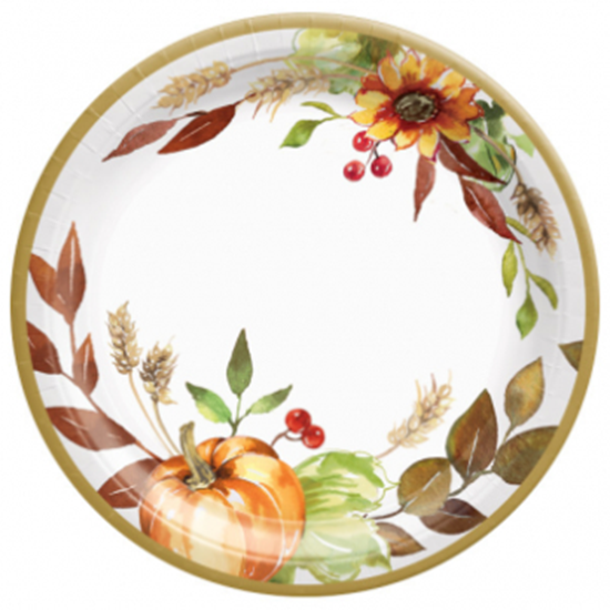 Picture of GRATEFUL DAY - 7" PAPER PLATES MID-CT