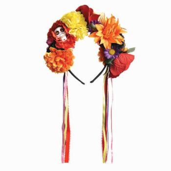 Image de DAY OF THE DEAD FLOWER HEADBAND 