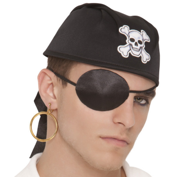 Picture of PIRATE - BLACK SILK EYE PATCH