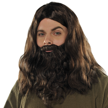 Image de WIG - BROWN WIG & BEARD SET