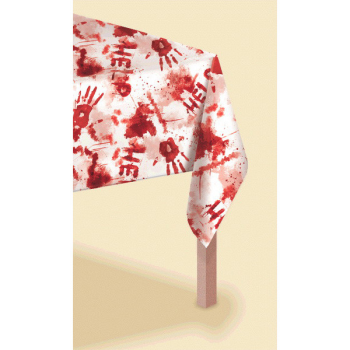 Image de BLOODY PLASTIC TABLE COVER