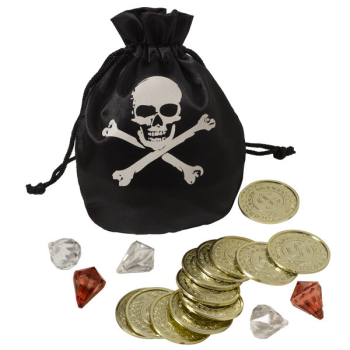 Picture of PIRATE COIN AND JEWEL POUCH SET