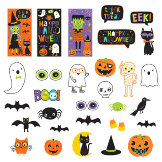 Picture of HALLOWEEN FRIENDS SCENE SETTER DECORATING KIT