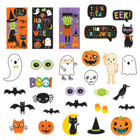 Image sur HALLOWEEN FRIENDS SCENE SETTER DECORATING KIT