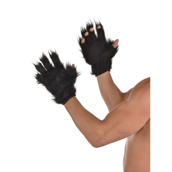 Picture of ANIMAL - BLACK FURRY GLOVES