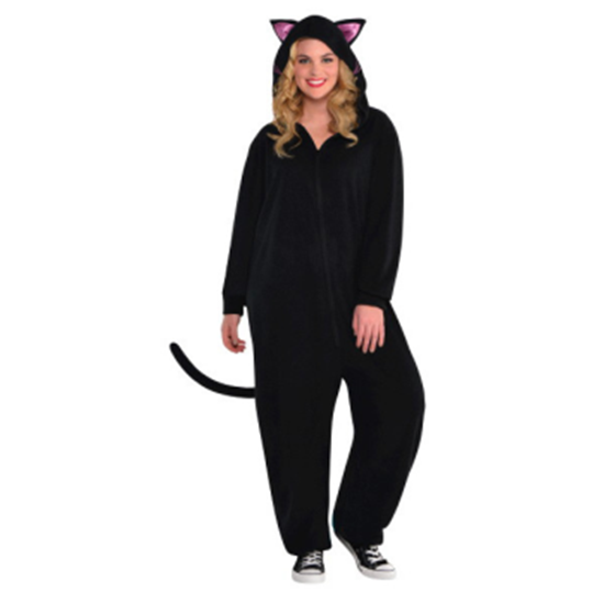 Picture of BLACK CAT ZIPSTER - ADULT LARGE / XLARGE