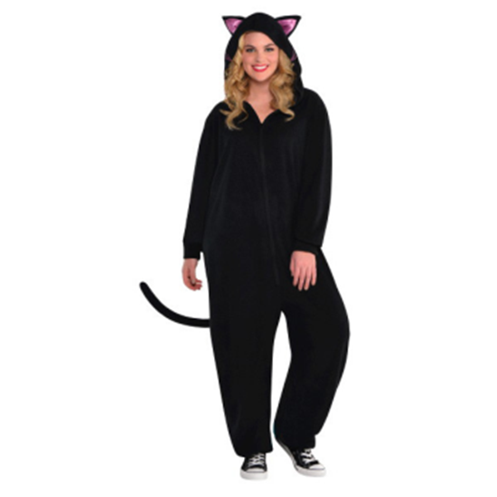 Image sur BLACK CAT ZIPSTER - ADULT LARGE / XLARGE