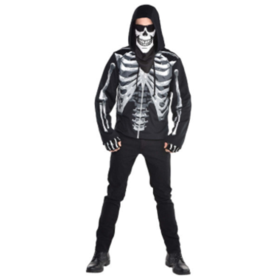 Image sur SKELETON - BLACK AND BONE BANDANNA MASK 