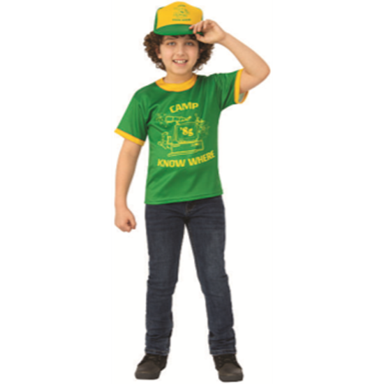 Picture of STRANGER THINGS - DUSTIN CAMP NOWHERE T-SHIRT - LARGE