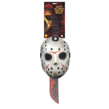 Image de JASON MASK AND MACHETE SET - ADULT