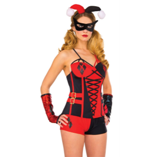 Image sur HARLEY QUINN DELUXE CORSET - ADULT - MEDIUM/LARGE