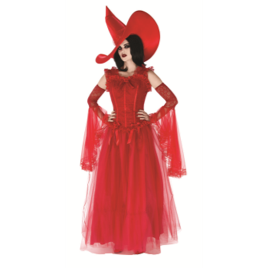 Image sur DEVIL FIRE AND BRIMSTONE RED BUSTIER - ADULT SMALL