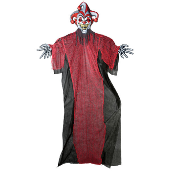 Image de 12' LIGHT UP SCARY PROP - JESTER