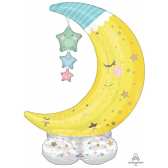 Image sur AIRLOONZ -BABY MOON AND STARS - AIR FILLED