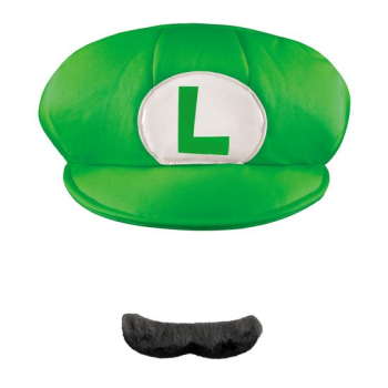 Image de SUPER MARIO - LUIGI HAT AND MOUSTACHE - ADULT