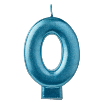 Image de BLUE NUMERAL CANDLE - 0    