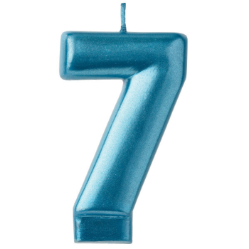 Image de BLUE NUMERAL CANDLE - 7