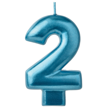 Image de BLUE NUMERAL CANDLE - 2