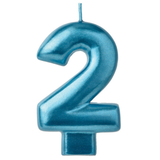 Picture of BLUE NUMERAL CANDLE - 2