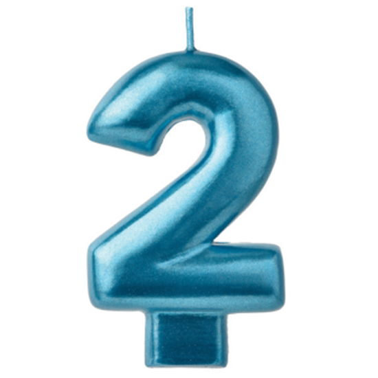 Image sur BLUE NUMERAL CANDLE - 2