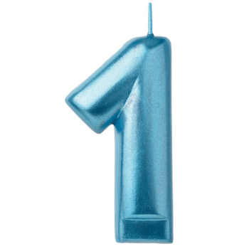 Picture of BLUE NUMERAL CANDLE - 1