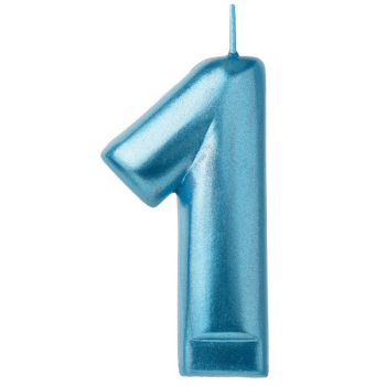 Image de BLUE NUMERAL CANDLE - 1