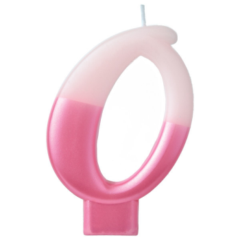 Picture of PINK NUMERAL CANDLE - 0    