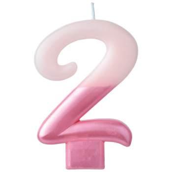 Picture of PINK NUMERAL CANDLE - 2  
