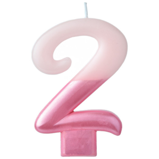 Image sur PINK NUMERAL CANDLE - 2  