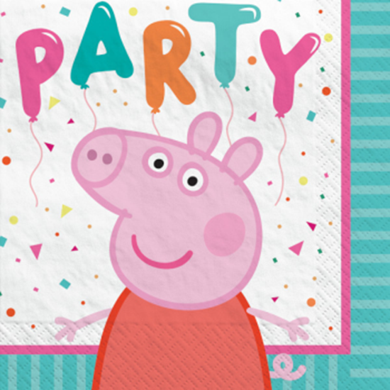 Picture of PEPPA PIG CONFETTI - BEVERAGE NAPKINS