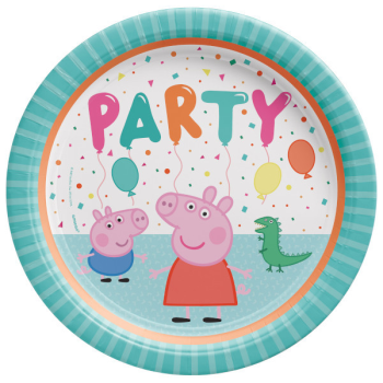 Image de PEPPA PIG CONFETTI - 9" ROUND PLATE