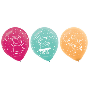 Image de PEPPA PIG CONFETTI - 12" LATEX BALLOONS 