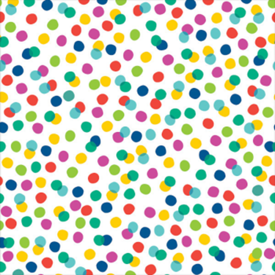 Image sur JUMBO GIFT WRAP 16' - MULTI COLOR DOT