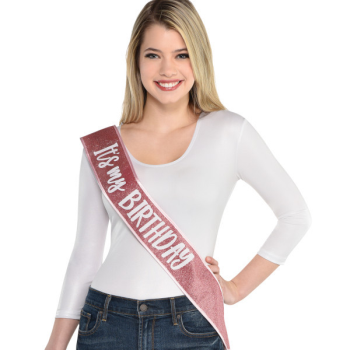 Picture of WEARABLES - BLUSH BIRTHDAY DELUXE SASH