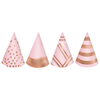 Picture of WEARABLES - BLUSH BIRTHDAY MINI CONE HATS