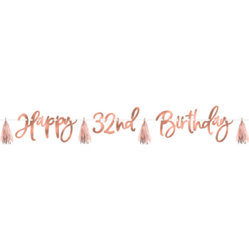 Picture of DECOR - BLUSH BIRTHDAY BIRTHDAY BANNER KIT