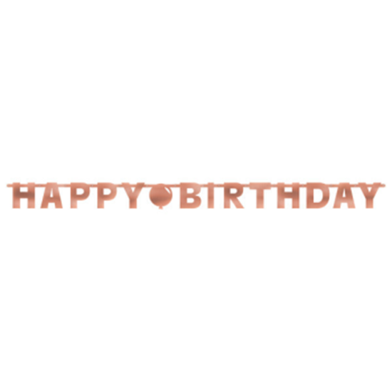 Picture of DECOR - BLUSH BIRTHDAY LETTER BANNER