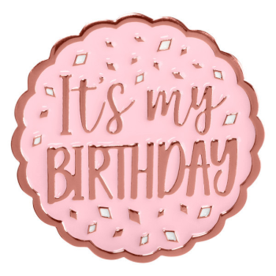 Image sur WEARABLES - BLUSH BIRTHDAY ENAMEL PIN