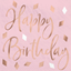 Image de TABLEWARE - BLUSH BIRTHDAY - BEVERAGE NAPKINS - HOT STAMPED